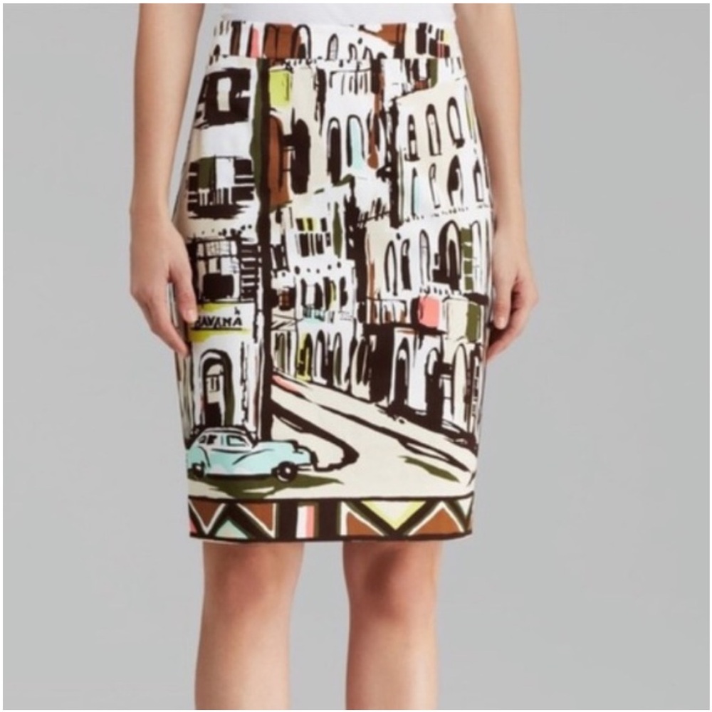 Kate Spade Havana Print Skirt size 6